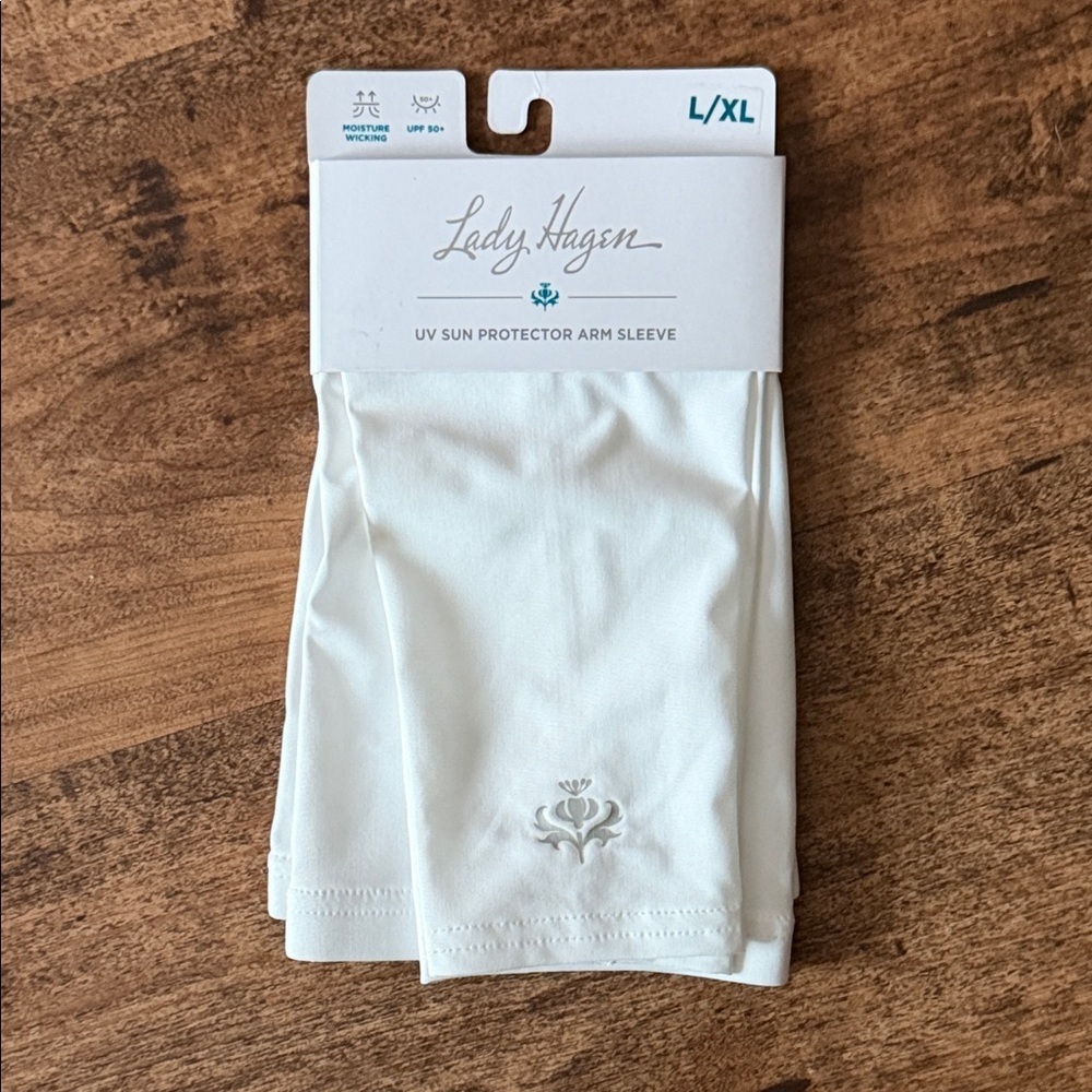Lady Hagen White Sun Protection Arm Sleeve